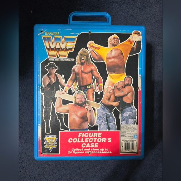 1991 Hasbro WWF wrestling collectors carrying case Rare & Used - Picture 1 of 6